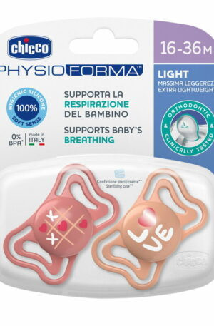 CHICCO PhysioForma Light szilikon cumi, 16-36hó, 2 db KÉSZLETEN