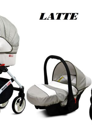 TAVASZI AKCIÓ! Multifunkciós babakocsi BABYLUX White Lux LATTE; KÉSZLETEN, AZONNAL ELVIHETŐ!