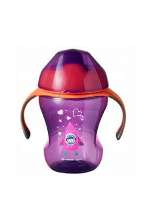Tommee Tippee Sippee Easy Drink Cup 7+ 230ml Girl csöpögésmentes itatópohár