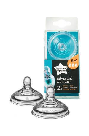 Tommee Tippee Advanced Anti-Colic Fast Flow 6m+ 2db etetőcumi szilikon