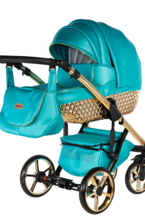 TAVASZI AKCIÓ!! KAJTEX ,,MAGNUM GT" TÜRKIZ-GOLD BABAKOCSI