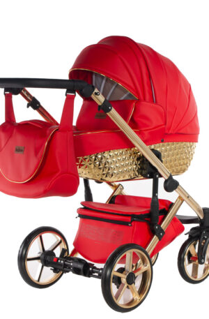 TAVASZI AKCIÓ!! KAJTEX ,,MAGNUM GT" PIROS-GOLD BABAKOCSI