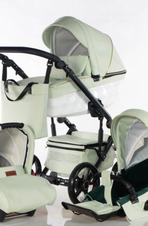 TAVASZI AKCIÓ!! MULTIFUNKCIÓS BABAKOCSI KAJTEX CUBIC MENTA-FEHÉR