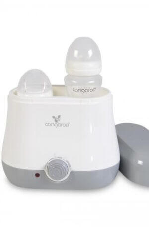 Cangaroo Baby duo dupla cumisüveg melegítő szürke-zöld Készleten.