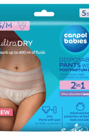 Canpol babies 2az1ben szülés utáni pelenka S/M 5db Készleten