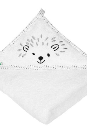 Akuku kapucnis fürdőlepedő fehér 100x100 cm pamut KÉSZLETEN.