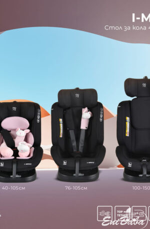 NYÁRI AKCIÓ!!! i-MAXX autós ülés, isofix, forgatható, 2 plüss+párna 40-150cm; 4SZÍNBEN; CSAK RENDELÉSRE